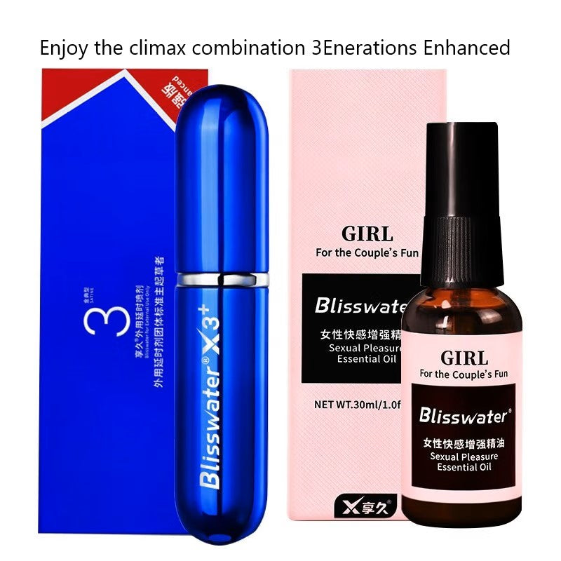 Enjoy the climax combination(3Generations Enhanced Time-lapse spray Indian god oil+Fair Sex Sexual PleasureEssential Oil)