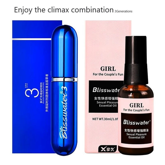 Enjoy the climax combination(3Generations Time-lapse spray Indian god oil+Fair Sex Sexual PleasureEssential Oil)